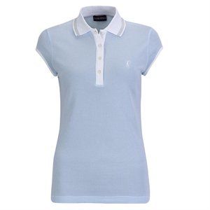 Golfino Mercedes Cap Sleeve Polo - Blue Bay